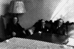 The three Thyssen brothers: Heinrich, August Junior and Fritz, at Villa Favorita in Lugano in September 1938.