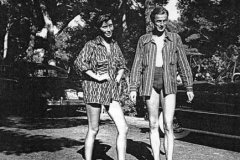 Heini Thyssen entering his playboy period with Nina Dyer at the Hotel du Cap d’Antibes in 1953.