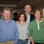 Sandor Barna, owner of the Symbol and host of the Budapest Szalon, with Eva Kertesz, the author and his collaborator, Caroline Schmitz.